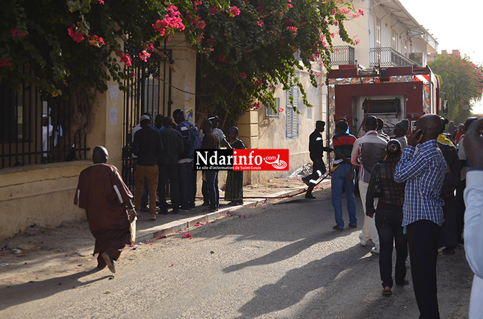 URGENT : un incendie déclaré au Tribunal régional de Saint-Louis (Photos)