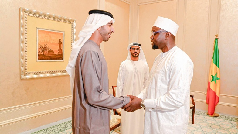 Abu Dhabi : Ousmane Sonko reçu par le vice-président des Émirats arabes unis