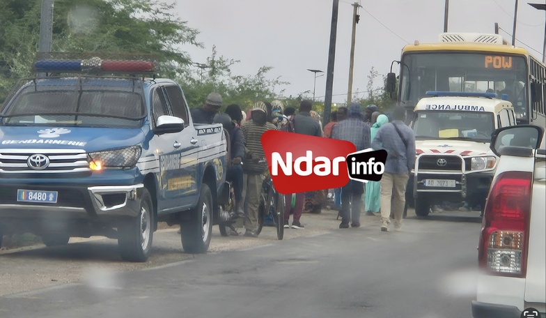 Collision entre une moto Jakarta et un bus du CROUS à l’entrée de Saint-Louis