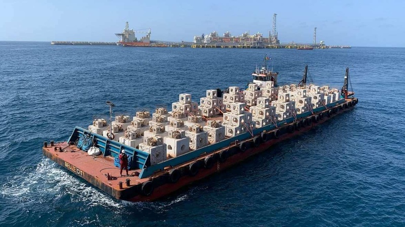 BP annonce avoir immergé un récif artificiel au large de Saint-Louis BP annonce avoir immergé un récif artificiel au large de Saint-Louis