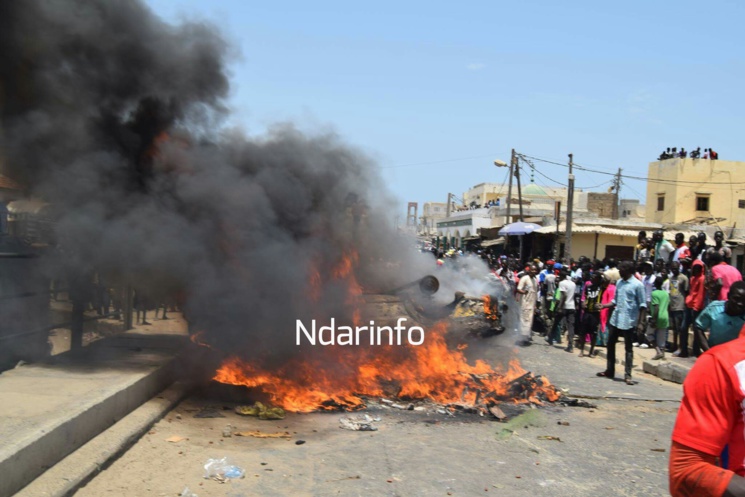 (Images) Manifestations à  Guet-Ndar: les flammes de la colère