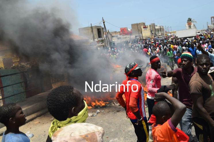 (Images) Manifestations à  Guet-Ndar: les flammes de la colère