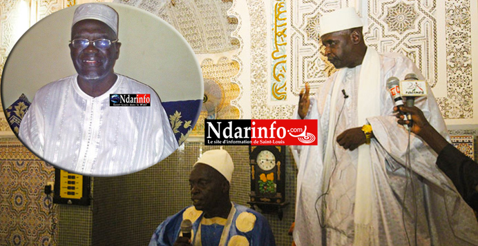 Abdoulaye Chimère DIAW préside l’assemblée générale de la Grande Mosquée de Saint-Louis, ce 29 mai 2016.