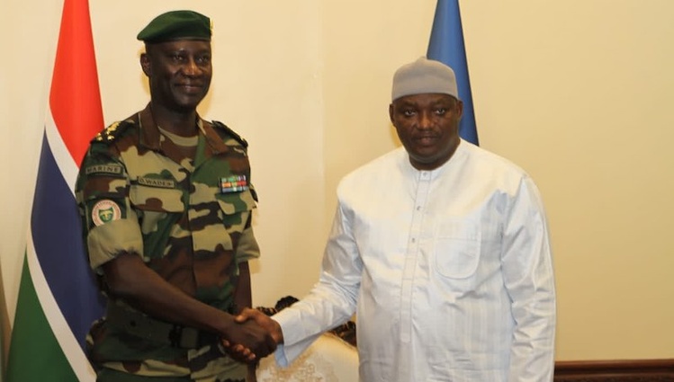 Gambie : Le CEMGA Amiral Wade salue l'engagement du détachement sénégalais pour la sécurité sous-régionale Gambie : Le CEMGA Amiral Wade salue l'engagement du détachement sénégalais pour la sécurité sous-régionale