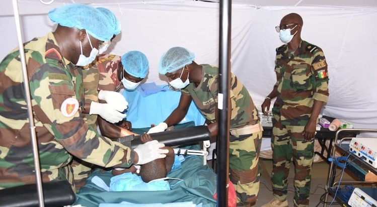 Mbane : l'hôpital militaire de campagne des forces armées ouvre ses consultations Mbane : l'hôpital militaire de campagne des forces armées ouvre ses consultations