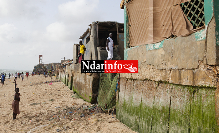 GUET - NDAR : un décor chaotique après l’assaut des vagues ( photos )