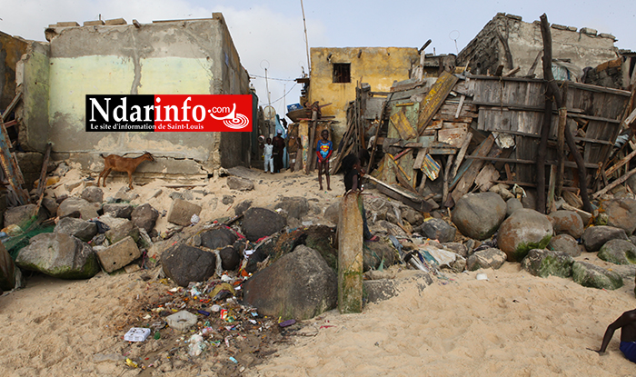 GUET - NDAR : un décor chaotique après l’assaut des vagues ( photos )