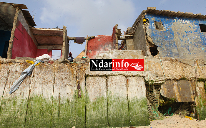 GUET - NDAR : un décor chaotique après l’assaut des vagues ( photos )