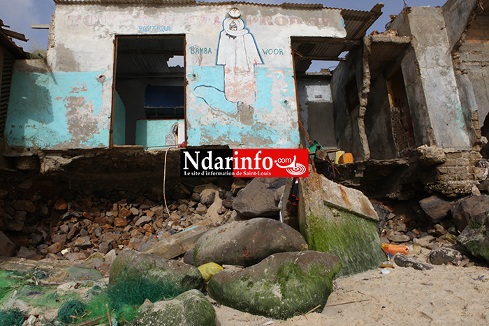 GUET - NDAR : un décor chaotique après l’assaut des vagues ( photos )