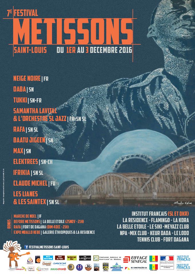 7e édition du festival Métissons : du 1er au 3 décembre à Saint-Louis et à Dakar.