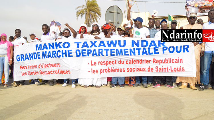 Le film de la marche de Manko à Saint-Louis ( vidéo - photos )