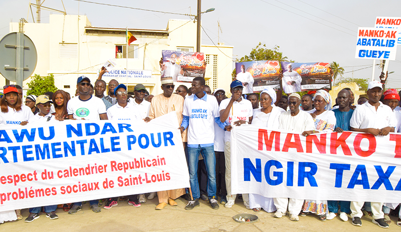 Le film de la marche de Manko à Saint-Louis ( vidéo - photos )