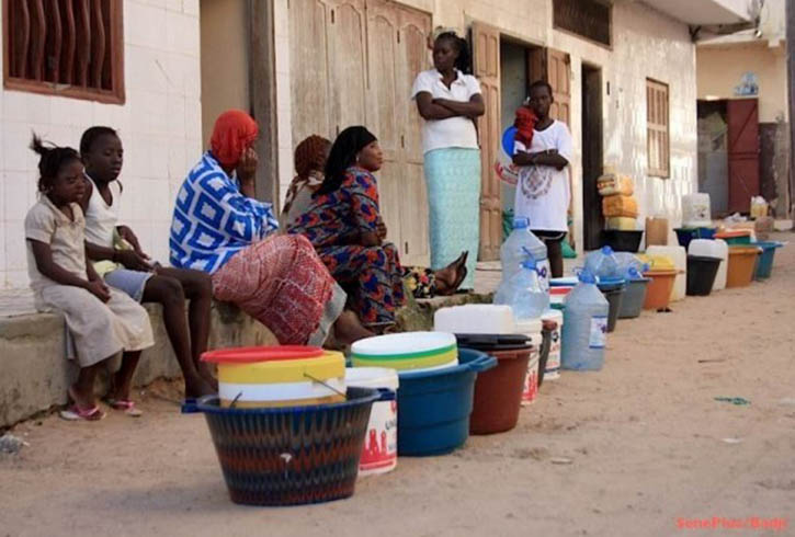 Pénurie d’eau à Saint-Louis suite à la rupture d’un tuyau à khor