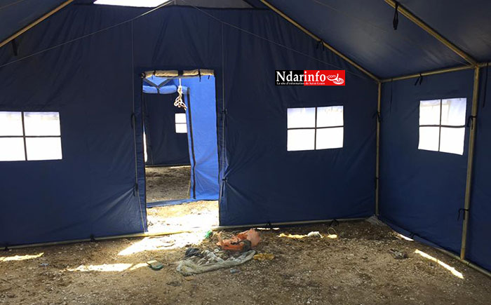 Les sinistrés de SANTHIABA logés dans des tentes à Khar YALLA