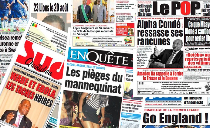 La revue de la presse de ce mardi 31 octobre
