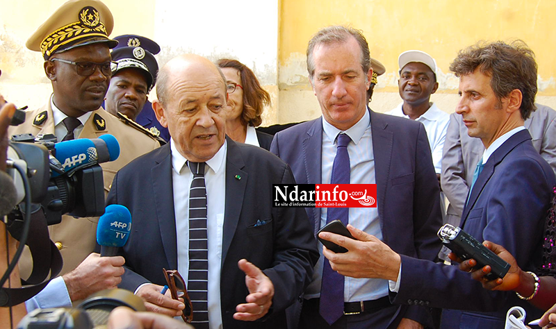 Les images de la visite de Jean-Yves Le DRIAN à Saint-Louis
