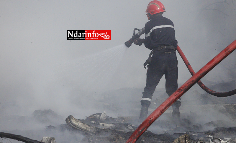 Violent incendie à DAROU : des abeilles attaquent, les sapeurs ripostent ( vidéo&photos )