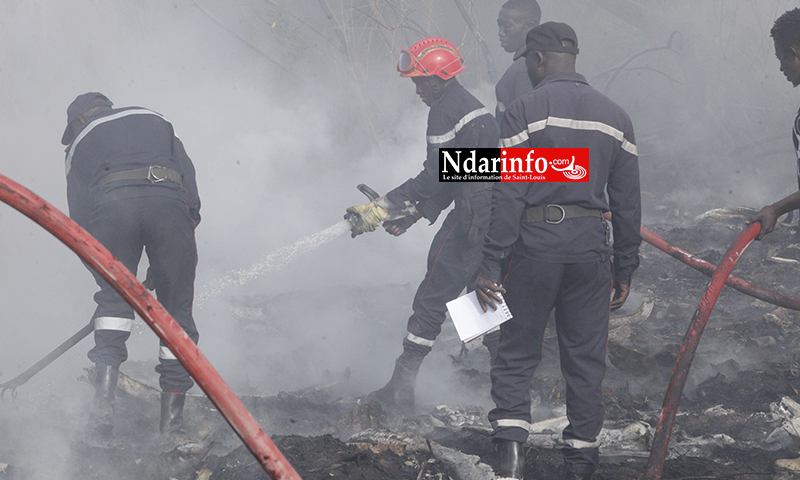 Violent incendie à DAROU : des abeilles attaquent, les sapeurs ripostent ( vidéo&photos )