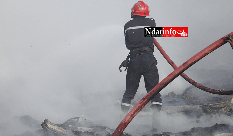 Violent incendie à DAROU : des abeilles attaquent, les sapeurs ripostent ( vidéo&photos )