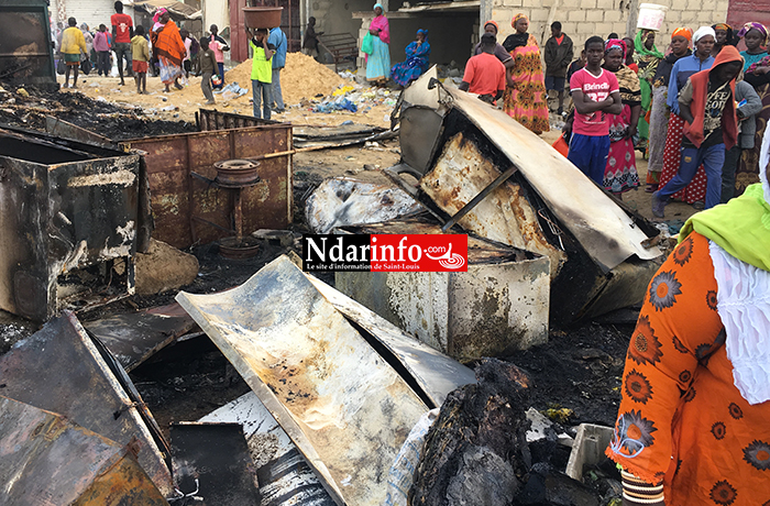 Incendie au Marché Sor : le complexe frigorifique réduit en cendre (photos)