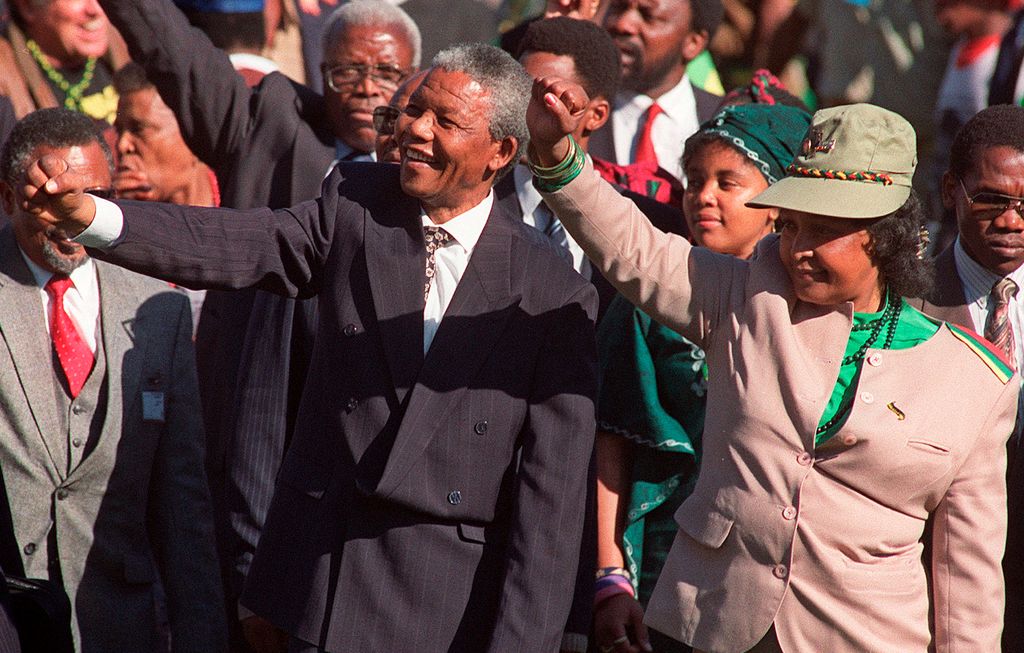 Rassemblement à Durban, à la fin d'un congrès de l'ANC