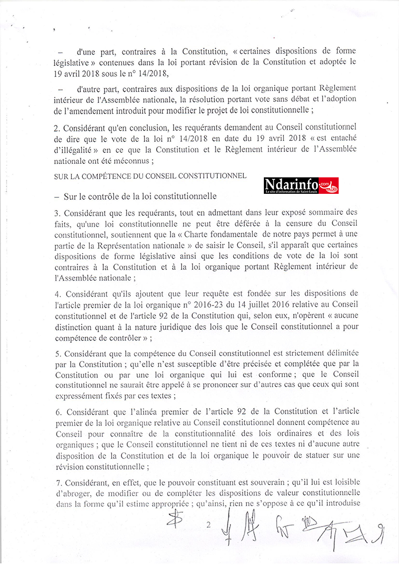 Loi sur le parrainage la décision du Conseil constitutionnel tombe