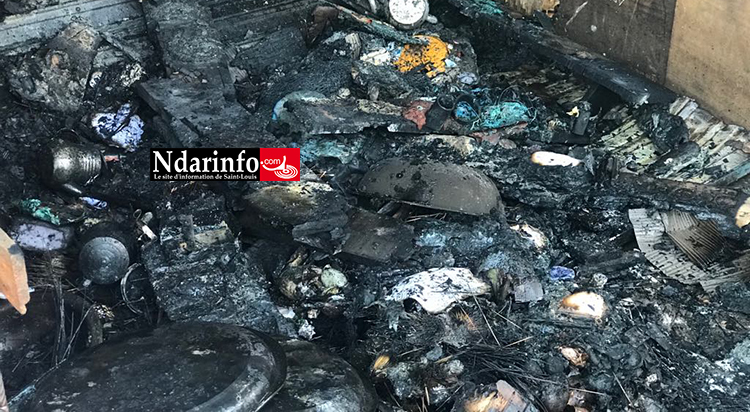 Incendie au marché « Pikine » : trois cantines consumées par les flammes ( photos )