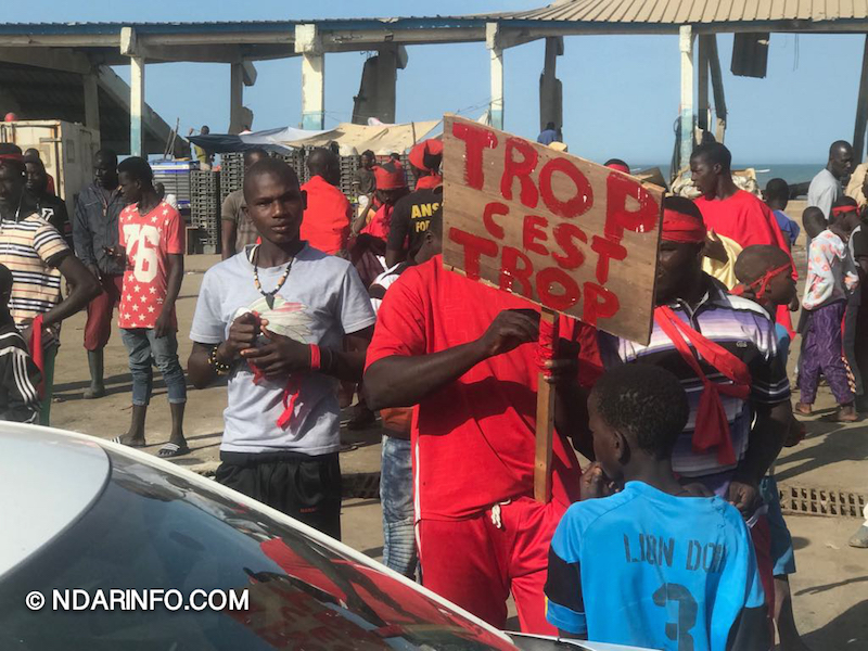 Saint-Louis : les premières images de la marche des pêcheurs (photos)