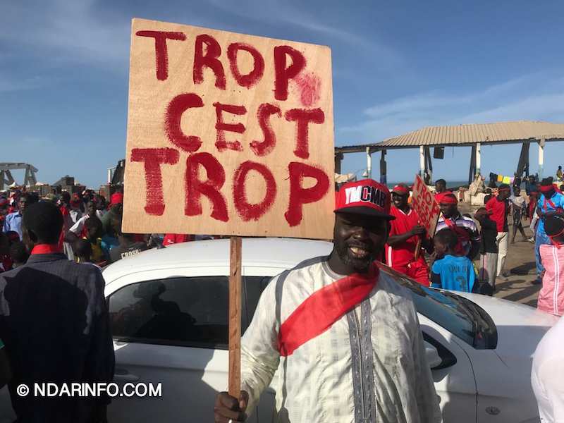 Saint-Louis : les premières images de la marche des pêcheurs (photos)