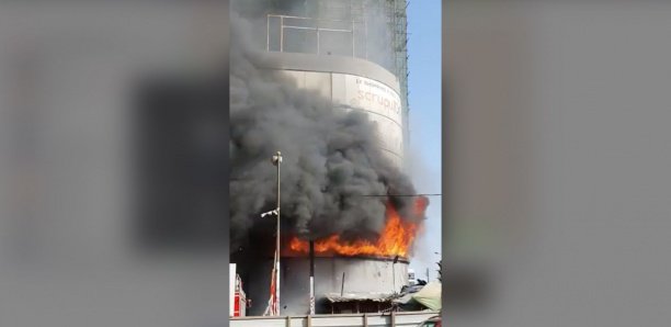 Un incendie sur l'avenue Blaise Diagne