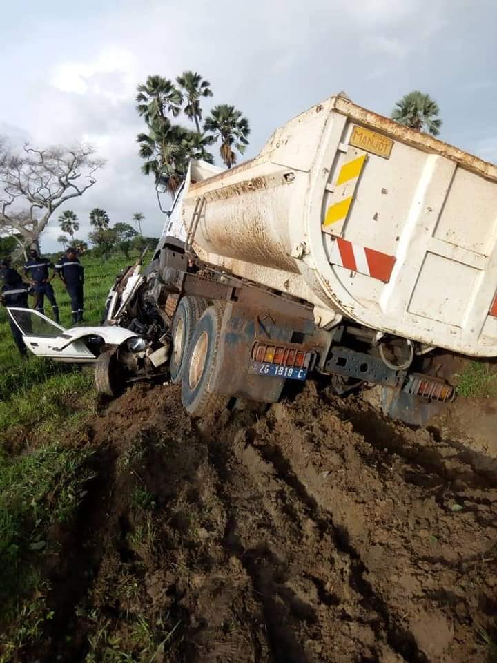 Axe Oussouye Kaleane: un accident fait 6 morts sur le coup