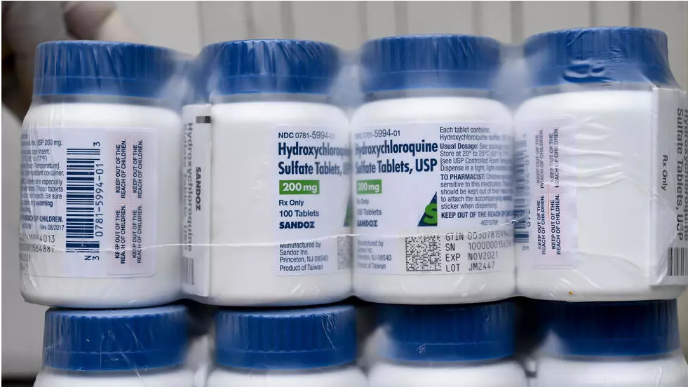 Des flacons de comprimés d'hydroxychloroquine en avril 2020 au Salvador Yuri CORTEZ AFP/Archives