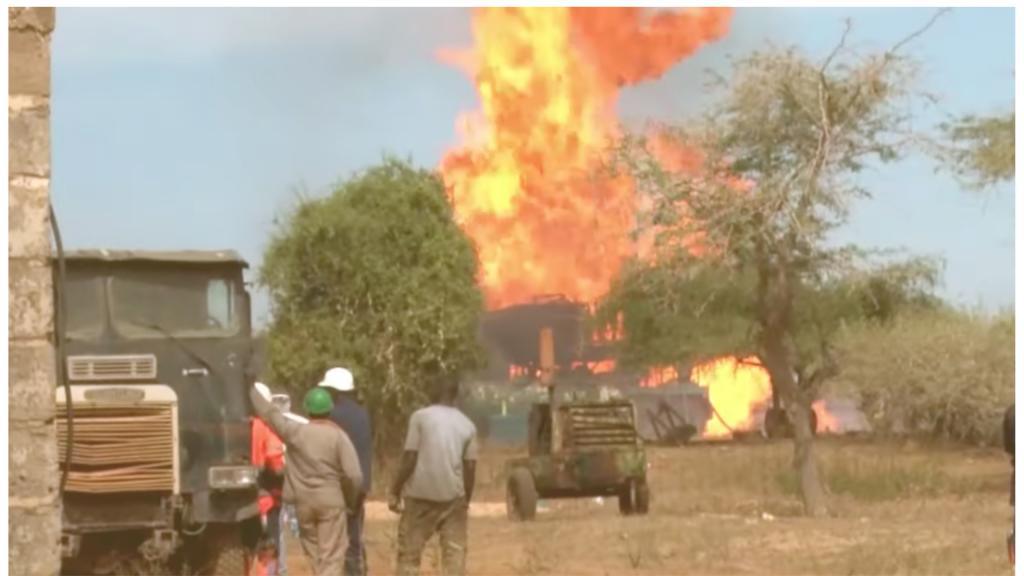 Un gendarme perd la vie dans l'incendie des puits de Gaz de Ngadiaga