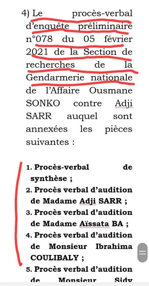 Moustapha Niass a caché le rapport de la Gendarmerie et le certificat médical de Adji Sarr aux députés