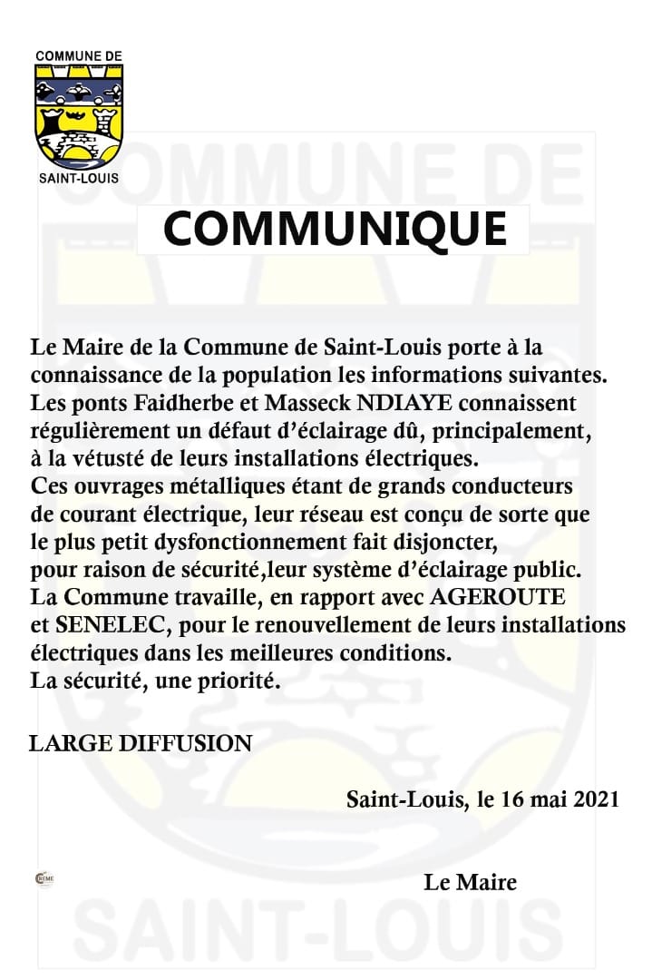 Éclairage défaillant sur les ponts : la Mairie de NDAR accuse la "vétuste des installations électriques"