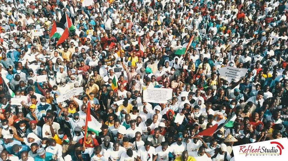 Sénégal : plus d’un millier de manifestants dans la rue pour soutenir la cause palestinienne