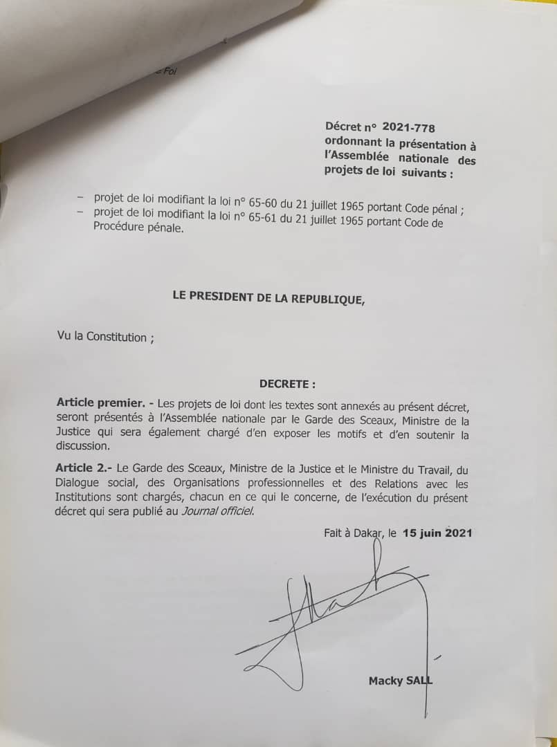 Les faits que Macky Sall veut qualifier désormais d’actes terroristes