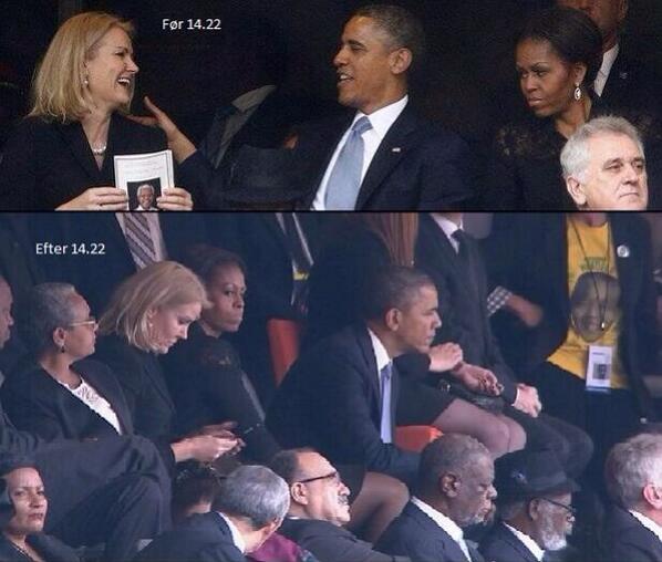 PHOTO. Le selfie qui énerve Michelle Obama (selon les internautes).