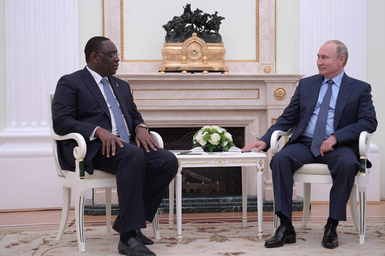 Macky Sall «rassuré» après sa rencontre avec Vladimir Poutine sur les céréales