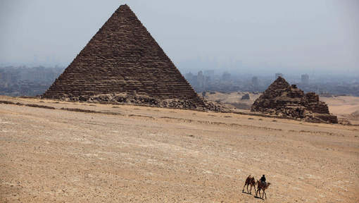 La grande pyramide de Gizeh, construite par Khéops. © ap.