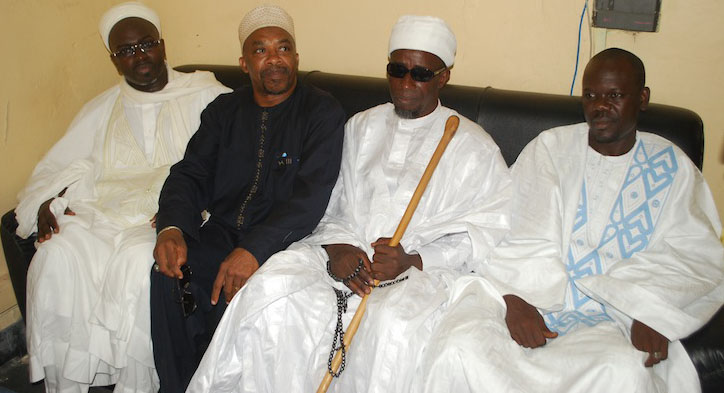 De gauche à la droite: L'Imam Mouhammedou Abdallah CISSE, le Professeur Maguèye Seck, Zeynou Habidine DIOP et l'adjoint au gouverneur Boubabcar BA