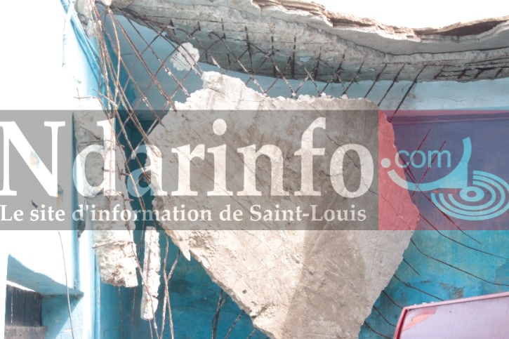 Saint-Louis : Une boutique s'éffrondre dans le quarter nord. (vidéo) 
