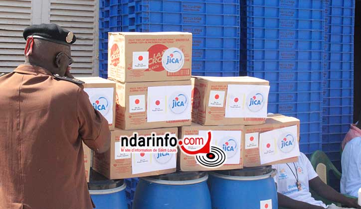 Saint-Louis - Lutte contre Ebola: don de la Jica aux centres de transformation des produits halieutiques.
