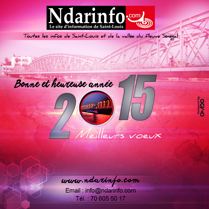 Ndarinfo.com vous souhaite une excellente année 2015 !