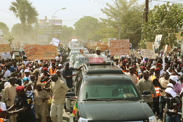 Les images exclusives de la visite de Makcy SALL en Casamance, ce jeudi.