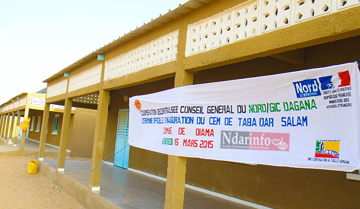 ÉDUCATION - COOPÉRATION DÉCENTRALISÉE: le CEM de TABA DAR SALAM inauguré.