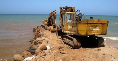 Saly : 50 mètres de plage récupérés grâce aux brise-lames