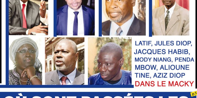 Hier aux côtés du peuple, aujourd’hui dans le Macky Où sont passés les ex-défenseurs de la République ? Hier aux côtés du peuple, aujourd’hui dans le Macky Où sont passés les ex-défenseurs de la République ?