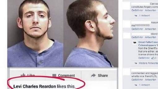 Arrêté après avoir "liké" son avis de recherche Arrêté après avoir "liké" son avis de recherche