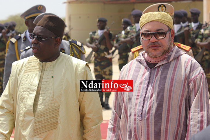 PHOTOS - MACKY SALL et le Roi Mouhamed VI à Saint-Louis.